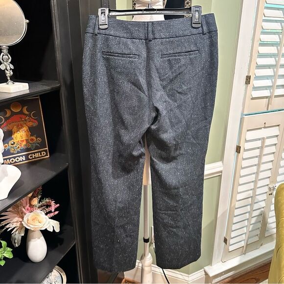 Loft Dark Gray Tweed  Marisa Trousers Size 4P - Picture 6 of 9